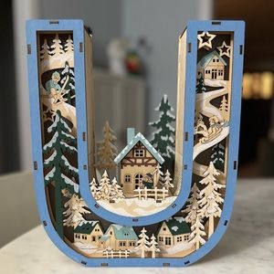 NWT - Anthropologie - Wonderland Scene Monogram Letter